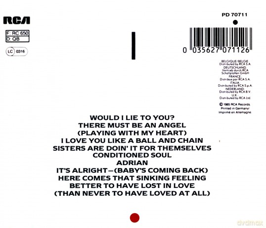 Eurythmics: Be Yourself Tonight [CD]