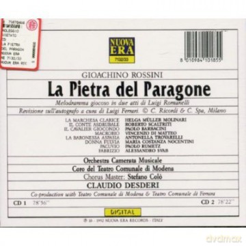 Rossini La Pietra Del Paragone [2CD]