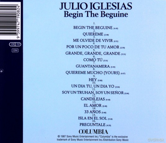 Julio Iglesias: Begin the Beguine [CD]