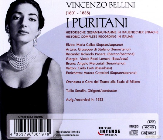 Maria Callas: Bellini: I Puritani [2CD]