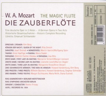 Mozart Die Zauberflote [2CD]