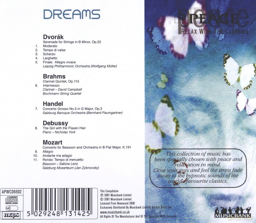 Peace Relax Dreams [CD]