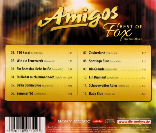 Amigos: Best Of Fox: Das Tanz-Album [CD]