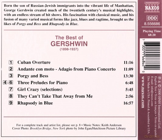 G. Gershwin: Best of Gershwin [CD]