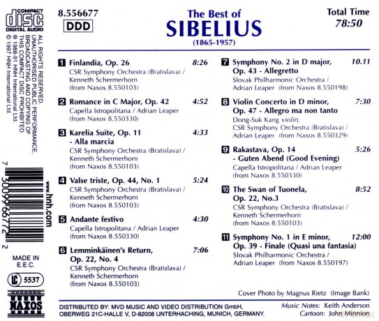 J. Sibelius: Best of Sibelius [CD]