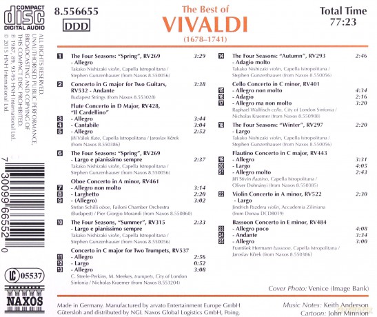 Antonio Vivaldi: Best of Vivaldi [CD]