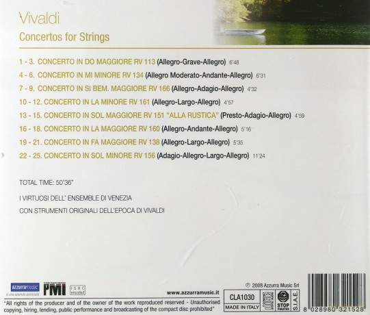 Vivaldi - Conc. Archi [CD]