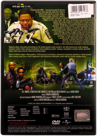 Snajper w Waszyngtonie - 23 dni grozy [DVD]