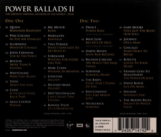 Bigger, Better Power Ballads II [CD]