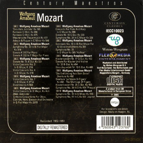 Wolfgang Amadeus Mozart [10CD]
