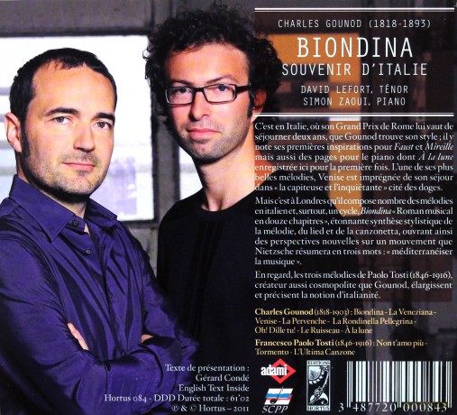 C. Gounod: Biondina - Souvenir Dtalie [CD]