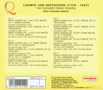 Beethoven Favourite Piano [4CD]