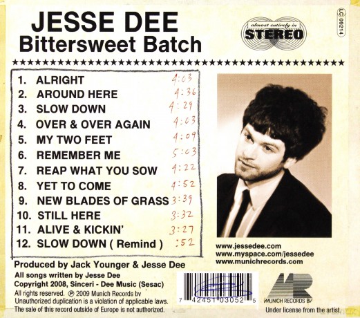 Jesse Dee: Bittersweet Batch [CD]