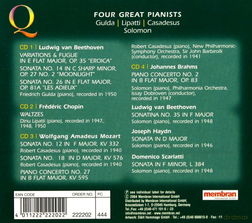 Four Great Pianist [4CD]