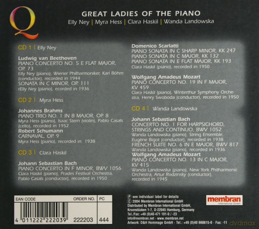 Great Ladies Of The Piano [4CD]