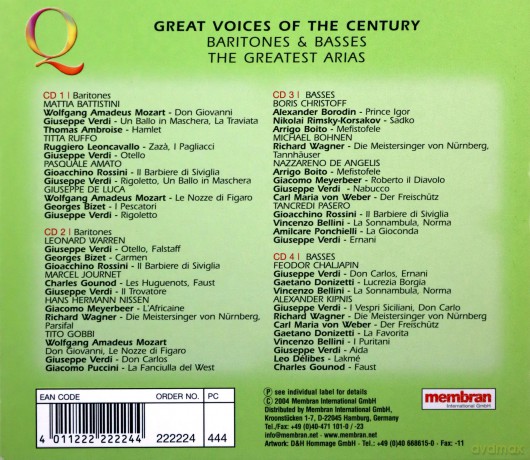 Great... Baritones&Basses [4CD]