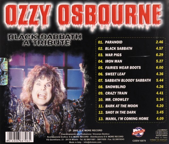 Ozzy Osbourne: Black Sabbath A Tribute [CD]