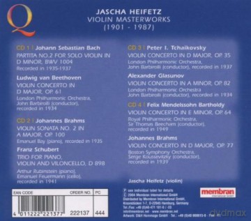 Heifetz J Violin Masterworks [4CD]