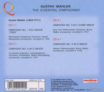 Mahler Essential Symphonies [4CD]