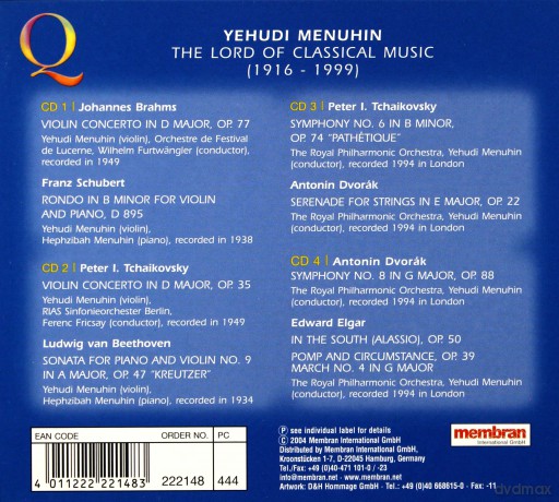 Menuhin Yehudi [4CD]