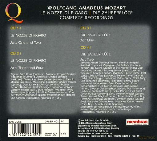 Mozart W.A.Le Nozze Di Figaro [4CD]