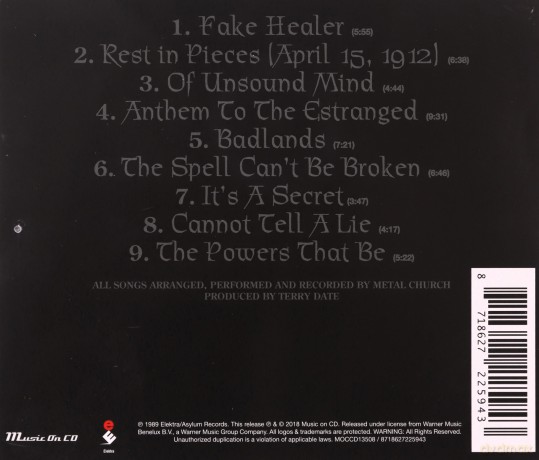 Metal Church: Blessing In Disguise [CD]