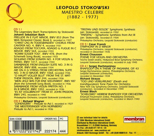 Stokowski L Maestro Celebre [4CD]