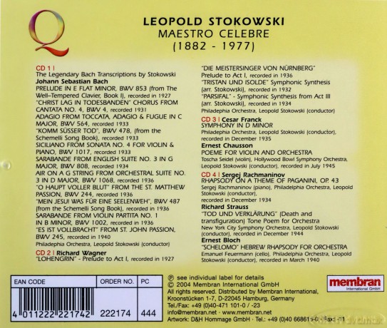Stokowski L Maestro Celebre [4CD]