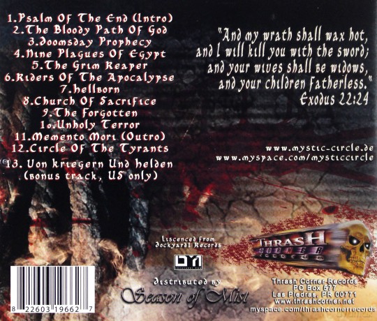 Mystic Circle: Bloody Path of God [CD]