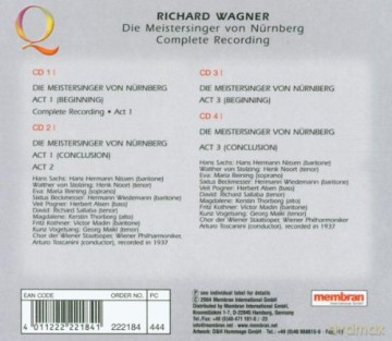 Wagner Meistersinrer Von [4CD]
