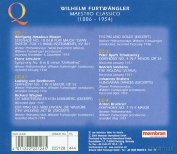 Furtwangler Wilhelm Maestro Classico [4CD]