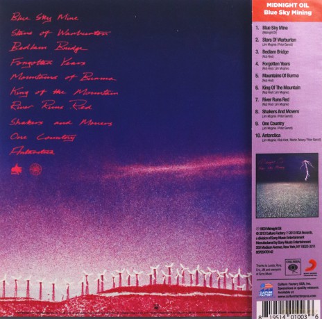 Midnight Oil: Blue Sky Mining [CD]