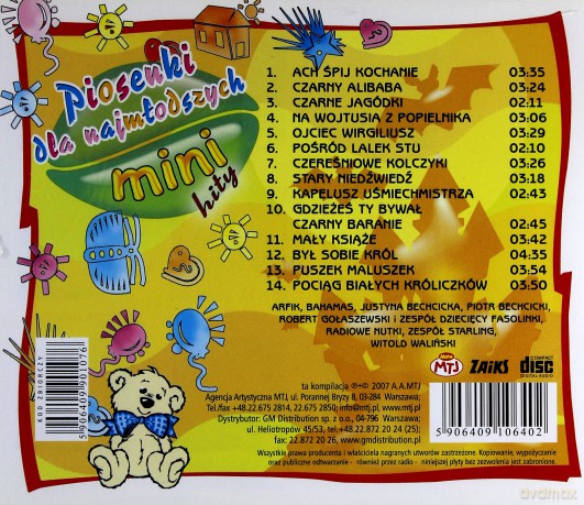Piosenki Dla Najmłodszych Mini Hity [CD]