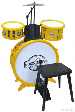 Bontempi: Bontempi Batteria A 4 Elementi - Corredata Di Sgabello E Bacchette, 51 4501 [CD]