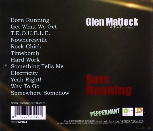 Glen Matlock: Born Running [CD]