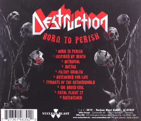 Destruction: Born To Perish [CD]