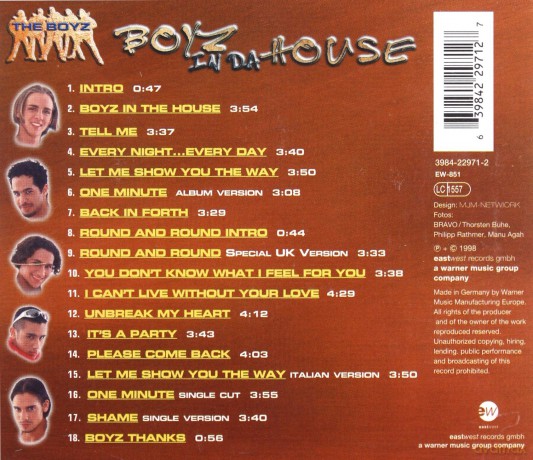 The Boyz: Boyz in Da House [CD]