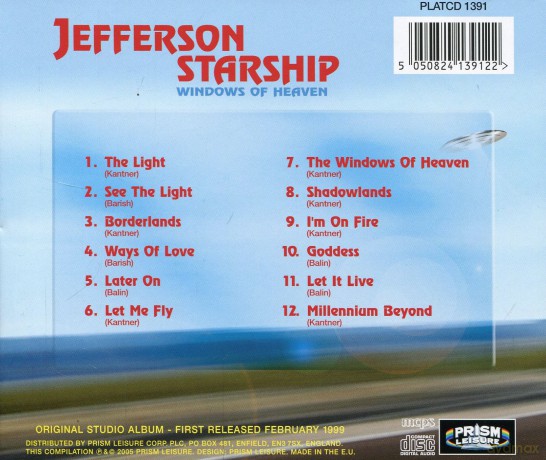 Jefferson Starship: Windows Of Heaven [CD]