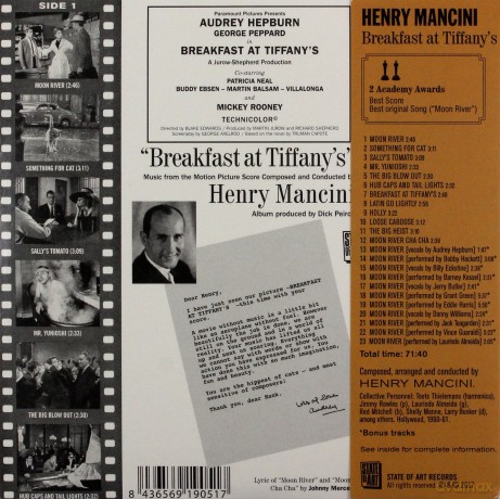 Henry Mancini: Breakfast At Tiffany [CD]
