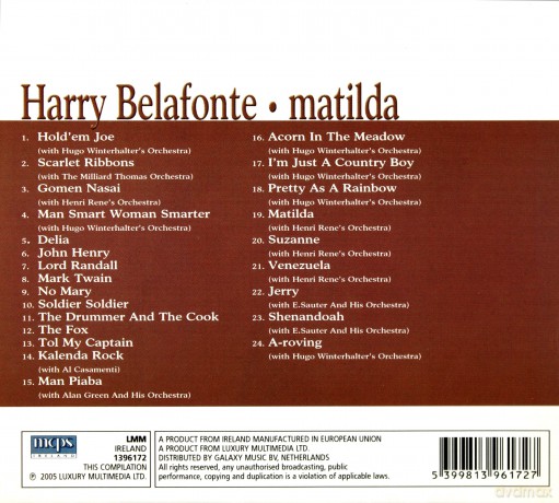 Harry Belafonte: Galaxy Matilda [CD]