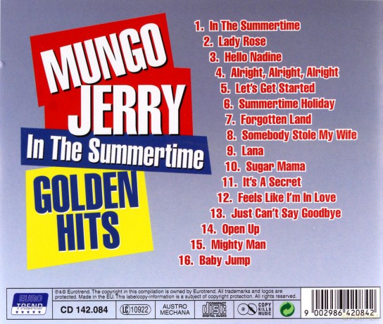 Mungo Jerry: Golden Hits [CD]