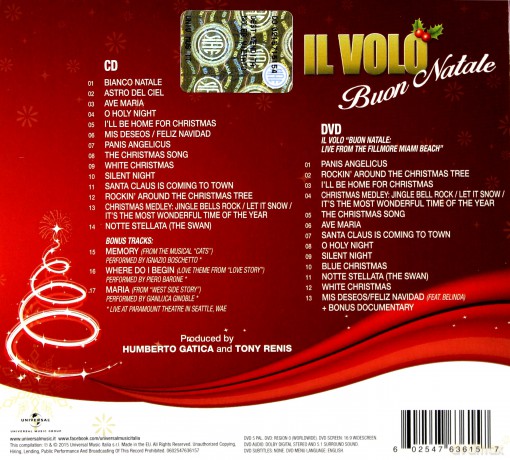 Il Volo: Buon Natale Deluxe [CD]+[DVD]