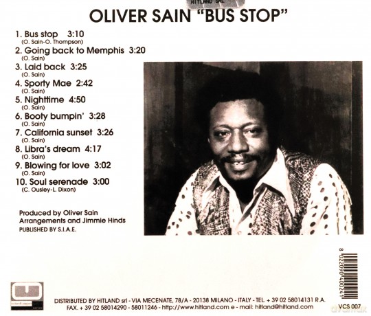 Oliver Sain: Bus Stop [CD]