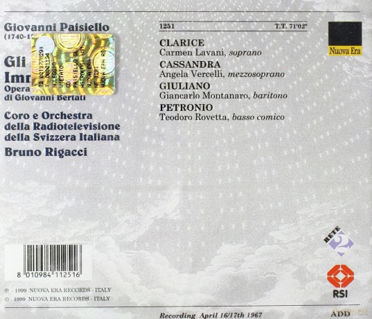 Paisiello: Gli Astrologi Immaginari [CD]