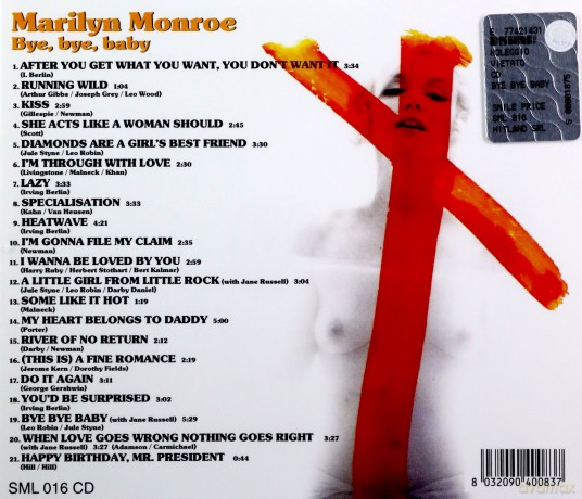 Marilyn Monroe: Bye Bye Baby [CD]