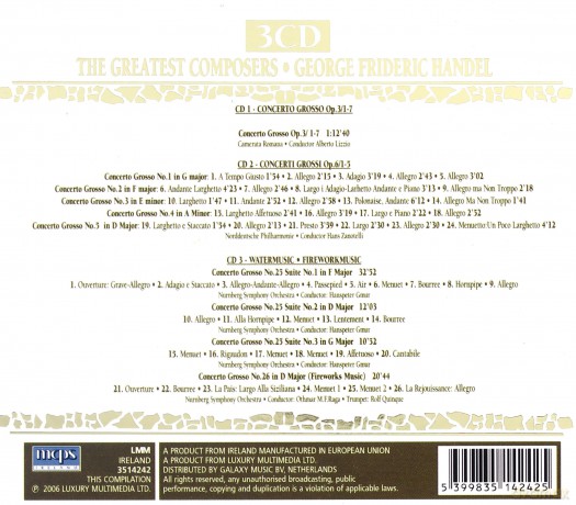 Georg Friedrich Händel: Greatest Composers [3CD]