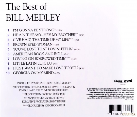 Bill Medley: The Best of Bill Medley [CD]