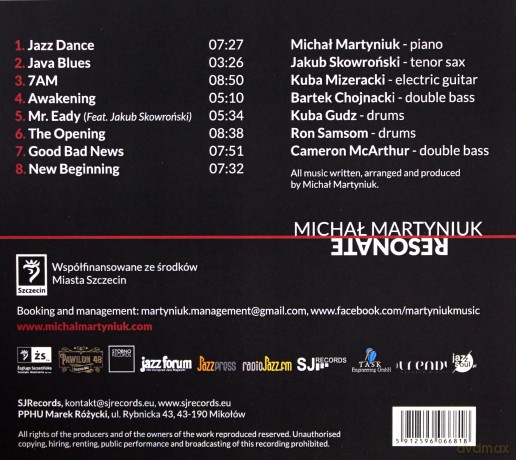 Michał Martyniuk: Resonate (digipack) [CD]