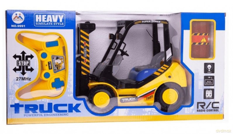 Wózek widłowy na radio z ładowarką 38 cm