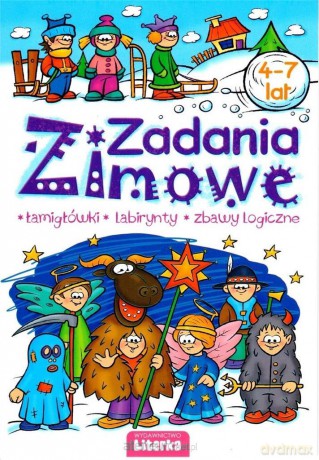 Zadania Zimowe. Łamigłówki, labirynty 4-7 lat [KSIĄŻKA]